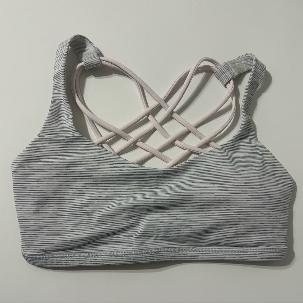 Free To Be Bra - Size 2 Gray and Pink